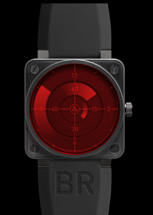 High-tech 46MM UK Bell & Ross Aviation BR 01 Red Radar Copy Watches Helpful For Wang Kai
