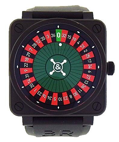 Imitation watches present dials in red, black and green colors.