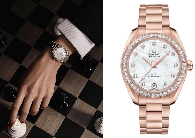 Swiss-made imitation watches are pure with mother-of-pearl dials.